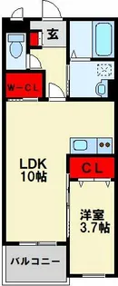 カーサガーデン相生町【102号室】の間取り
