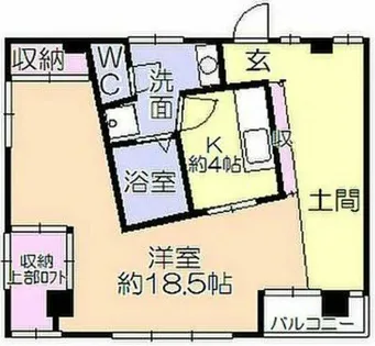 レジデンシャルパーク久留米駅前【2階】の間取り