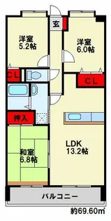 ミラドール F【902号室】の間取り