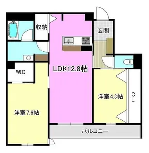 ソムニウム ドムス 南茨木【2階】の間取り