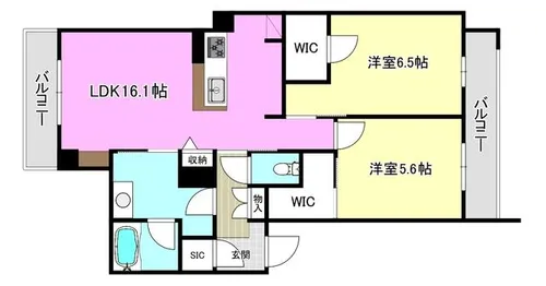 ソムニウム ドムス 南茨木【2階】の間取り