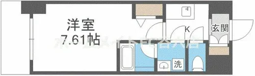 ブランシエスタ天満【3階】の間取り