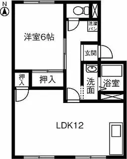 ニュータウンビュー【102号室】の間取り