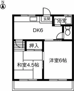 城北ハイツ【204号室】の間取り