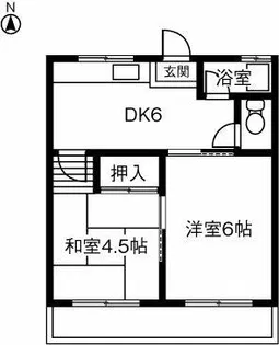 城北ハイツ【204号室】の間取り
