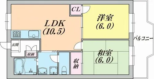ロイヤルコート山の街【1階】の間取り