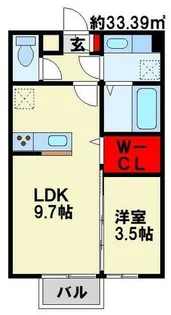 Recente浜町【1階】の間取り