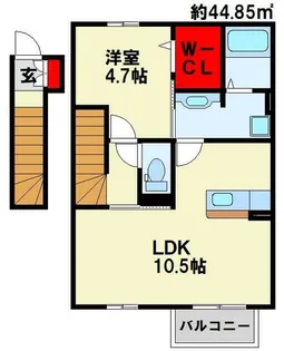 サンパール徳力【2階】の間取り