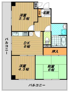 シティライフ21長田【4階】の間取り