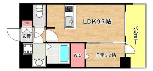 ミラージュパレス大阪ドームProsper【7階】の間取り