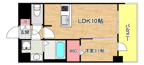 ミラージュパレス大阪ドームPROSPER【703号室】の間取り