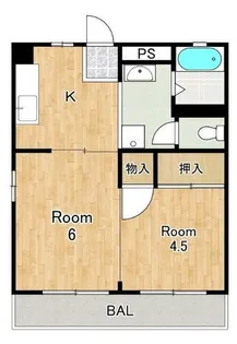 平治マンション【1階】の間取り