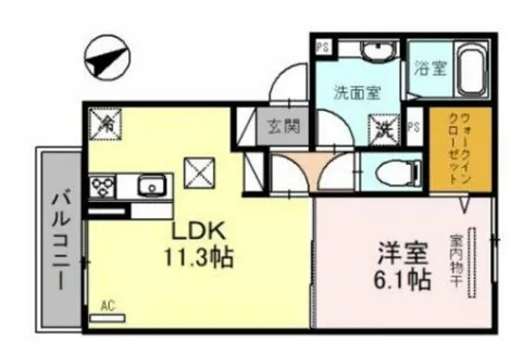 シャルム ソフィアⅡ【3階】の間取り