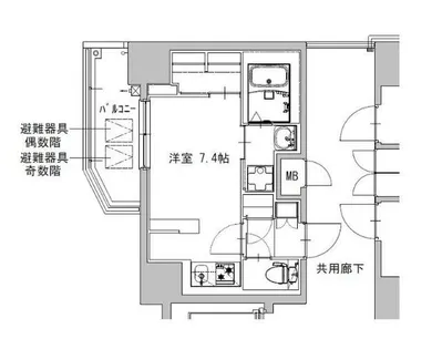 S-RESIDENCE庄内通駅前curere【7階】の間取り