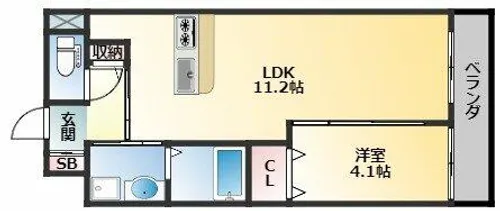 Earth Well【2階】の間取り