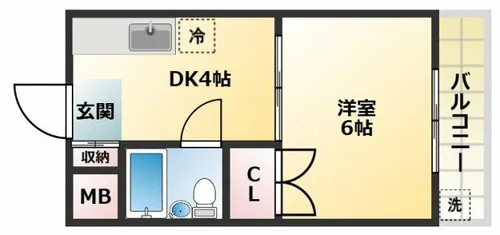 Y’sマンション【2階】の間取り