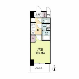 ArtizA淡路【1階】の間取り