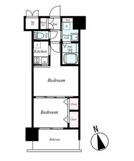 エンクレスト大橋【7階】の間取り
