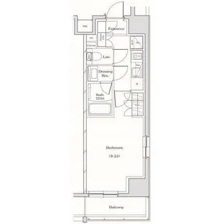 ザ・パークハビオ名古屋松原【509号室】の間取り