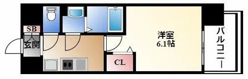 ディアレイシャス金山【7階】の間取り