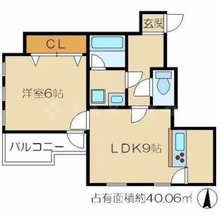 スカイウェイ洛北【2階】の間取り