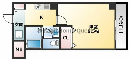 1Kの間取り画像