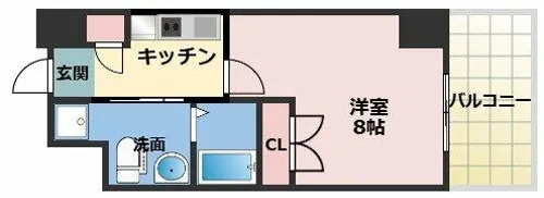 S-FORT江坂LIBERTS【4階】の間取り
