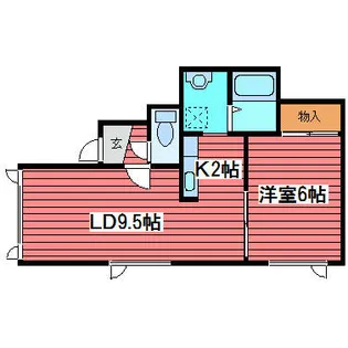 at brunch~陽だまりと彩り~【2階】の間取り