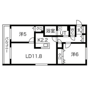 lien-n23【101号室】の間取り