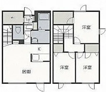 ラ・セーヌ前田 弐番館【102号室】の間取り
