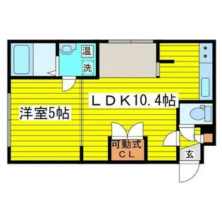 カレラ北大前【4階】の間取り