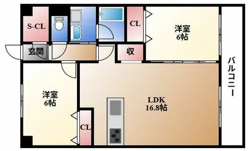 Le.sena Denali【2階】の間取り