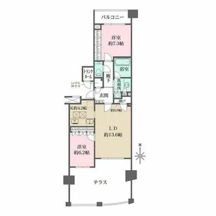 セントラルガーデン・レジデンスA棟【1階】の間取り