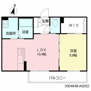 ビューテラス山王A【1階】の間取り