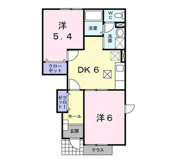 イースト ヒルズⅢ【1階】の間取り