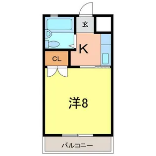 一ツ木マンション安井Ⅱ【301号室】の間取り