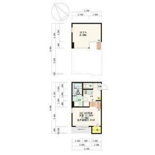 ハーモニーテラス柳堀【2階】の間取り