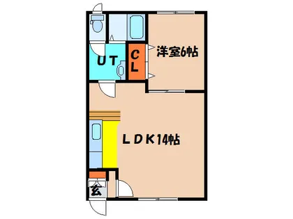 ラ・メゾン・ボワⅡ【105号室】の間取り