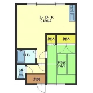 キャッスル長谷川【203号室】の間取り