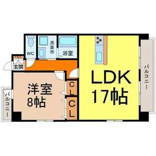 エスポワール金山【8階】の間取り