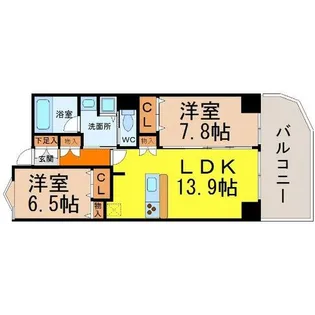 さくらHills富士見(さくらヒルズ富士見)【13階】の間取り