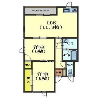 ホリミハイツⅡ【101号室】の間取り