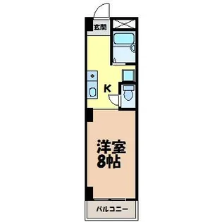 ハウス108筒井【3階】の間取り