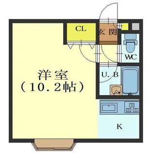 クレステージ宮前【207号室】の間取り