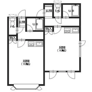 ノースウエスト【108号室】の間取り