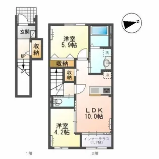 光明寺字山屋敷【2階】の間取り