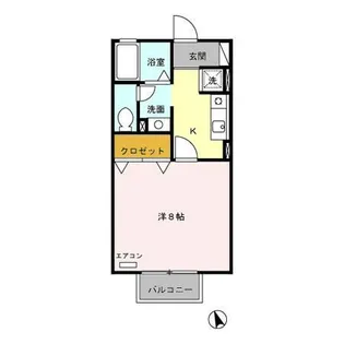 ジュネス ヴィラージュ【105号室】の間取り