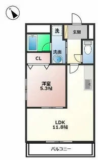 プリエール【202号室】の間取り