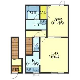 プレミール柏木【203号室】の間取り