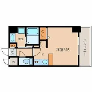 グランルージュ栄 Ⅱ【8階】の間取り